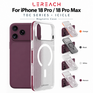 Magnetic Case For iPhone 18 Pro Max Raised Edge Transparent Airbag Bumper CA1003