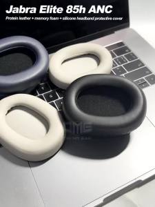 Earpads Compatible Jabra Elite 85H Protein leather Memory foam Ear Pads Cushions Replacement Over-Ear Headphones