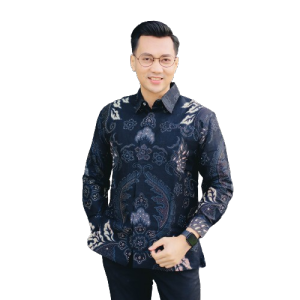 MENSTYLE BATIK - Kemeja batik pria slimfit furing Bhaskara Hitam Cream lengan panjang batik pria premium