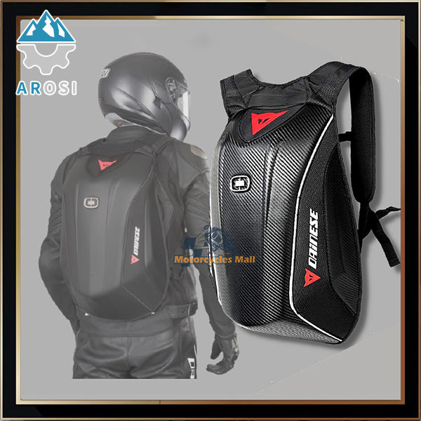 black leather backpack simple Black Grained Leather Backpack