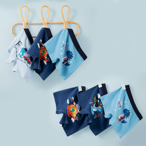 ZEEMIN 4 Pcs/Lot Childrens Underwear Boys Panties Underpants Dinosaurs Helicopters Cars Cotton Breathable Kids Shorts Boy Boxer Briefs