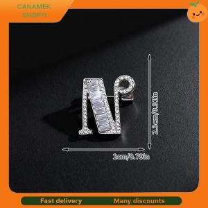 ❣️❣️❣️ Metal Crystal Brooch Pin 26 English Letter Pins And Brooches Suit Shirt Badge Fashion Jewelry For Men And Women Accessories