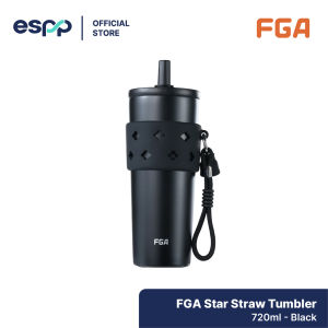 FGA Star Straw Tumbler 720ml 316L Stainless Steel Vacuum Insulated Tumbler with Lanyard & Silicone Sleeve