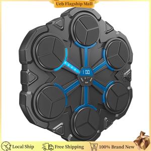 [Ueb Flagship Mall] Music Workout Punching Machine BT Wall Mounted Smart Boxing Training Machine for Adults Kids Boys Girls 8 9 10 11 12 Years Old