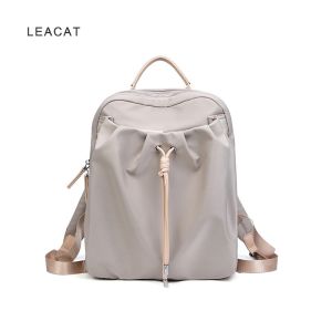 Leacat Korean Simple Backpack Oxford Schoolbag 1314Inch Laptop Bag Casual Waterproof Backpack For Women
