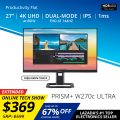 PRISM+ W270c Ultra | 27" 4K UHD IPS HDR400 Dual-Mode Display. 