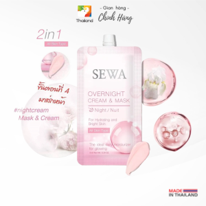 Mặt nạ dưỡng da ban đêm Sewa Overnight Cream & Mask nuôi dưỡng và giải quyết vấn đề lão hóa da Thái Lan
