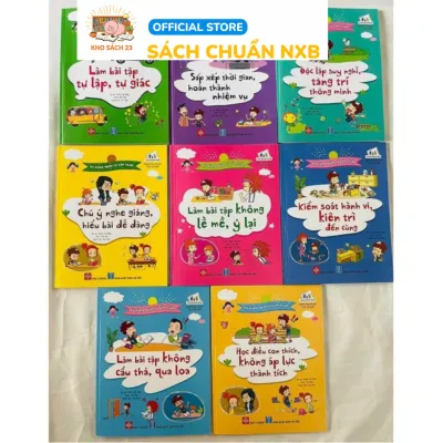Sách - Combo 8 cuốn kỹ năng quản lý bản thân dành cho trẻ từ 5 đến 12 tuổi