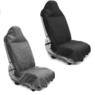 [SG] Waterproof Sweat Towel Car Seat Cover for Post Gym Yoga Workout Running Swimming Beach and Hiking Universal Fit Anti-Slip Bucket Seat Protector for Cars SUVs and Trucks Machine Washable