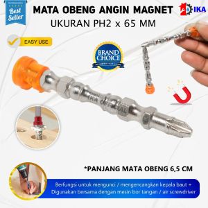 Mata Obeng Bolak Balik Dengan RING Magnet S2 PH2 or Mata Obeng Angin / 1 PC Mata Obeng Angin Magnet PH2 65mm +/+ dg Ring FREED / TERMURAH GNT Mata Obeng Angin Magnet PH 2 x 65 mm PH2x65mm Mata Bor Obeng BS HARGA 1 PCS / Mata Obeng / Mata Obeng Plus