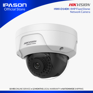 Hikvision HWI-D140H 4mm & 2.8mm Camera 4MP Fixed Dome Network Camera IP67 and IK10 Resistant