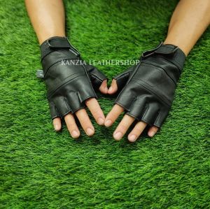 Kanzia Leathershop Sarung Tangan Setengah Jari XPROMO