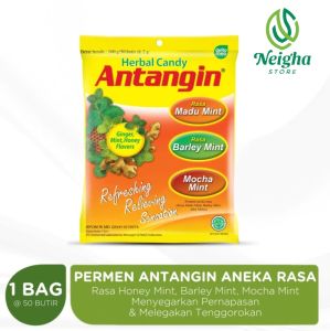 ANTANGIN Permen Herbal 3 Rasa Bag Isi 50 Butir Menyegarkan Pernapasan Melegakan Tenggorokan