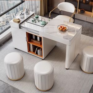 Retractable Multifunctional Tea Table Small Movable Coffee Table Household Small Tea Table