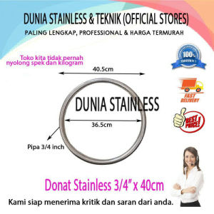Gelang Donat Stainless 3/4" x 40cm