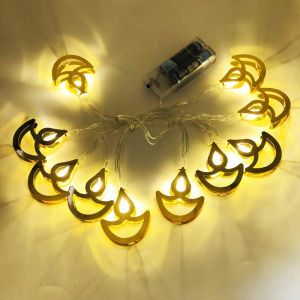 SG Ready Stock 2026 Deepavali LED Fairy Light 2M 10LED 2 Modes Battery Powered Lampu LED Bilik Room Decor
