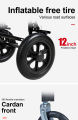 Lightweight and foldable wheelchair for the elderly to travel, ultra-light, multi-functional wheelchair for the elderly, special transportation and can be used on airplanes. 