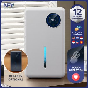 ✨All-in-One Intelligent Dehumidifier✨ with Digital Humidity Display Auto Constant Humidity Mode Touch Control & IR Remote Dual-Core Efficiency Timer Setting 2-Speed Adjustable Airflow Water-Full Auto Stop Multi-Color Night Light Sleep Mode & One-T
