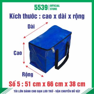Túi bạt đựng quần áo túi bạt dứa có dây kéo đa năng đựng quần áo chăn mền đồ giao hàng bằng vải bạt không thấm nước - Shop 5539