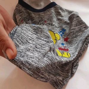 ชุดเด็ก ไซส์S อก22นิ้ว 6-12เดือน12โล สีตุ่น เสื้อคอกลมผ้าลื่นนิ่ม ชุดเด็กผู้ชาย ชุดเด็กผู้หญิง