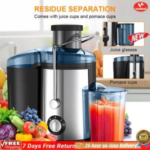 [Vodool Official Mall]Household Juicer Residue Juice Separation Electric Juicer Stainless Steel Juicer Machine for Fruit and Vegetables