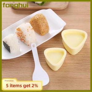 fanghui New DIY Sushi khuôn onigiri gạo bóng thực phẩm Báo Chí tam giác Sushi Maker khuôn Nhật Bản nhà bếp Bento phụ kiện công cụ