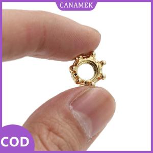 CANAMEK✨ 1PC mini Kim Loại vương miện Mô hình đồ chơi búp bê phụ kiện Dollhouse thu nhỏ mũ nón