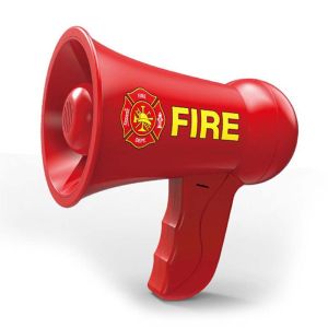 Available Fire Fighter Police Megaphone Speaker Cosplay Toys for kids Siren Sounds for Fireman Costume Police Dress Up Boy Fire Rescue Role Play Pretend Game Party Kids Gift