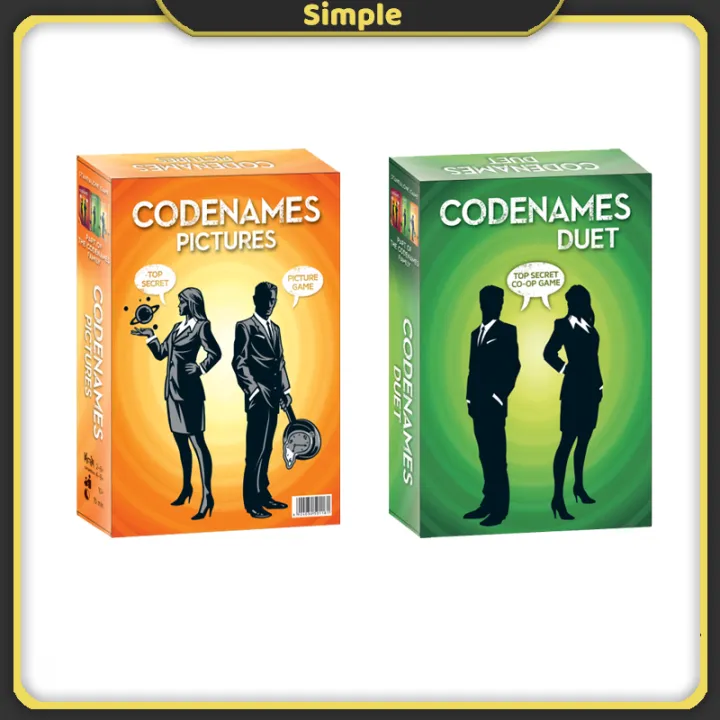 Codenames Board Game Duet & Pictures Version English Abstract Strategy ...