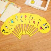 2IN1 Writable Fan Pen Cartoon Creative Cute Ball Pens Ballpoint Pen Students Gifts Stationery