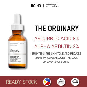 The Ordinary High-Potency 8% Vitamin C + 2% Alpha Arbutin 30ml Brightening Serum | Antioxidant Defense for Even Skin Tone