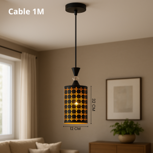 Lampu Gantung Industrial Besi dengan Desain Artistik untuk Dekorasi Interior Rumah