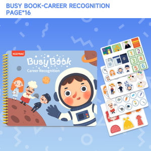 【S.mart】Advanced Life cognitive Busy Book activity Quiet Book Montessori Educational Learning toy