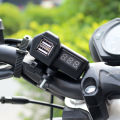 ที่ชาร์จโทรศัพท์มือถือ ที่ชาร์จ usb ติดมอเตอร์ไซค์ Motorcycle charger รุ่นกันน้ำ สำหรับรถมอเตอร์ไซค์. 