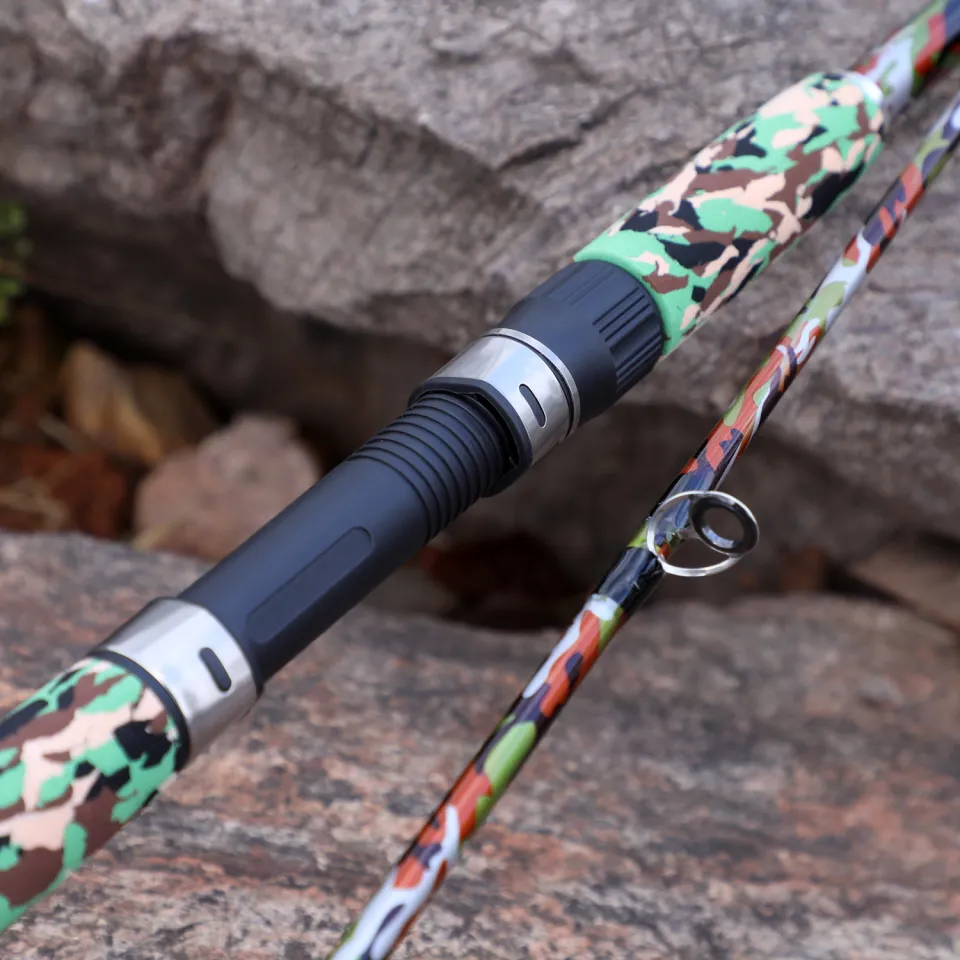 Sea Fishing Rod 1.65M Carbon Fiber 2 Sections Spinning Rod Sea Bass Inshore Freshwater  Saltwater Fishing Pole Rod