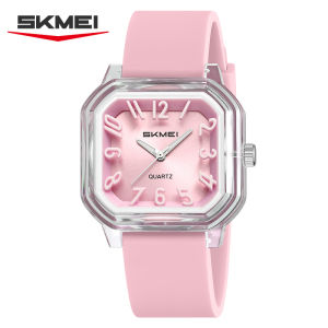 SKMEI นาฬิกาควอทซ์สำหรับเด็กนาฬิกากลางแจ้งกันน้ำสไตล์สปอร์ตมีเคสโปร่งใสเด็กหญิงเด็กชาย2484