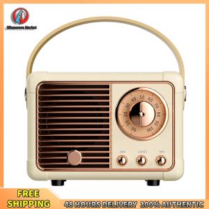 Winnereco HM11 Retro Bluetooth Speaker Mini Portable Stereo Wireless Speaker with Long-lasting Battery for Outdoor and Indoor Use