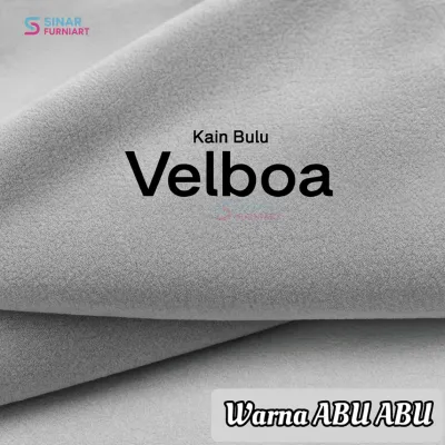 Sofa Bench Minimalis Grande dengan Sandaran Tampak Luar & Sandaran Dalam Multifungsi - Warna Merah Bahan Beludru Cocok Semua Ruang