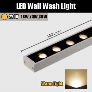 【Free shipping】Linear Wall Washer Outdoor Waterproof Color Changing LED Strip Light for Facade Column Lighting