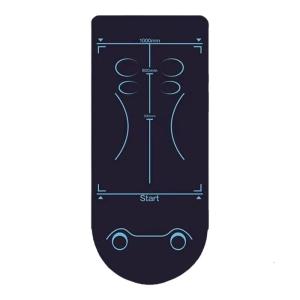 Light Weight Exercise Mat for Ab Wheel Builtin Positioning Guide and Long Lastings Material Fitness Workout Mat