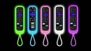 (HD1)Case Fit for TCL Roku Express RC280 RCAL7R TV Remote Control Cover Silicone Dust-proof Skin Anti-Slip