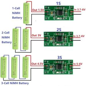 NiMH for 1.5V 3V and 4.5V Batteries Compact Charging Board for Kids Toys Digital Cameras and More