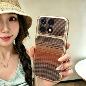 Feadship Case for poco x6 F6 M6 F7 M7 F8 PRO 4G redmi 13c 5g F8 ULTRA 5G phone casing anxiety Softcase shockproof Cover aesthetic cute pink Retro Plaid for girls JSQZ1