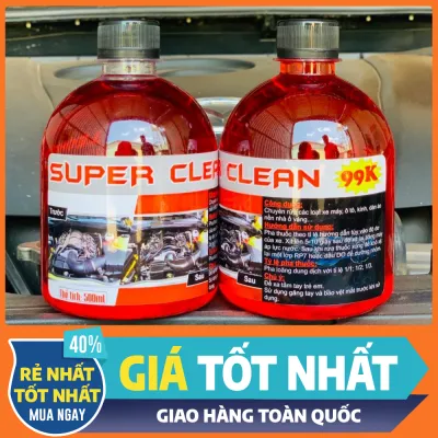 [TẶNG CỌ DETAILING + VÒI XỊT] Nước tẩy rửa XE MÁY KHÔNG CHẠM tẩy rửa LỐC MÁY SUPER CLEAN SIÊU SẠCH