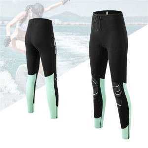 3MM Neoprene Womens Slimming Wetsuit Diving Top And Pants Separate 2 Pieces Set Snorkeling Surfing Winter Thermal Swimsuit