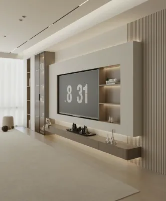 【SG Local Contractor】【Custom Furniture】Customized TV Wall/ TV Console / Carpentry works/ Living Room Design/ Whole house Renovation