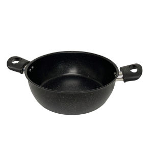 MONZA หม้อ หม้อเคลือบลายหินอ่อน หม้อ 2 หู พื้นผิวมัน  No.Y1358