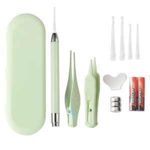 Bộ lấy ráy tai gắp rỉ mũi cho bé có đèn bộ 3 món vệ sinh tai mũi cho bé và gia đình