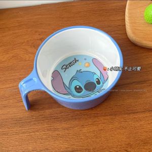Chén ăn dặm melamine quai cầm tay Frozen Sulley Mike Mickey Minnie Ariel Daisy Donald Stitch cho bé