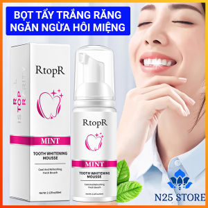 Bọt Tẩy Trắng Răng Hương Bạc Hà Rtopr Tooth Whitening Mousse Tuýp 60ml – Làm Trắng Răng Loại Bỏ Vết Ố Vàng Ngăn Ngừa Hôi Miệng